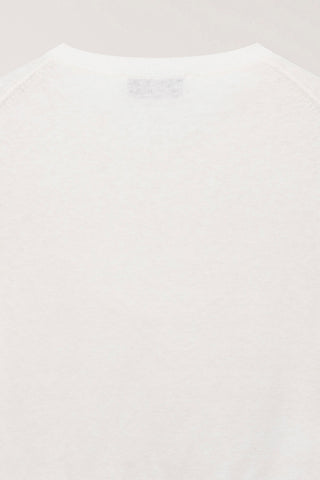 UNISEX LINEN CREWNECK KNIT WHITE