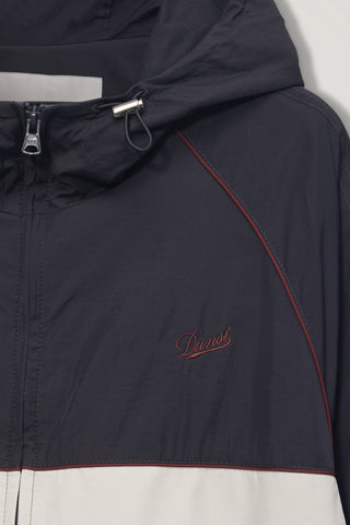 UNISEX BLOCKED WINDBREAKER CHARCOAL GREY