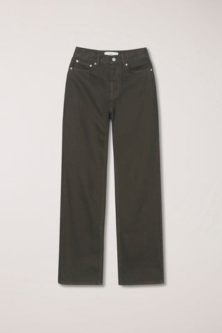 ESSENTIAL STRAIGHT COLORED JEANS BROWN