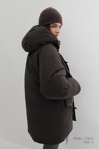 UNISEX GOOSE DOWN PARKA JACKET MUSHROOM