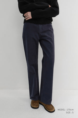 BRUSHED STRAIGHT JEANS NAVY