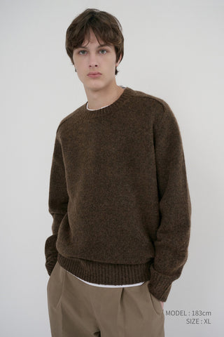UNISEX SHAGGY DOG SWEATER BROWN
