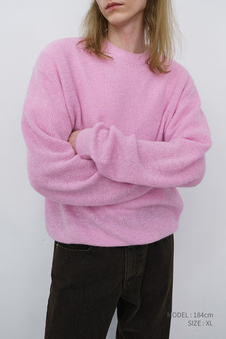 UNISEX HAIRLY SWEATER PALE PINK