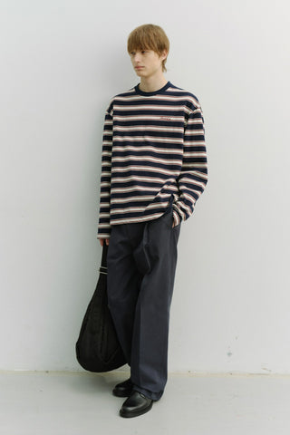 UNISEX STRIPED T-SHIRT NAVY STRIPE