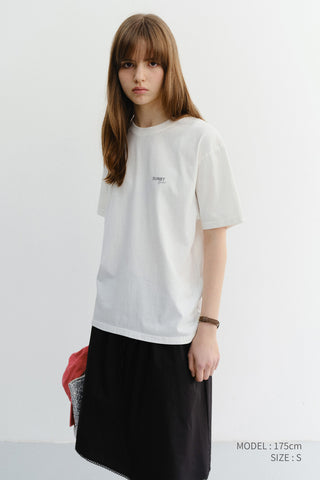 UNISEX GARMENT DYED T-SHIRT OFF WHITE
