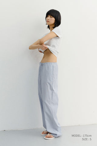 CLASSIC SCOOP NECK TOP LIGHT MELANGE GREY
