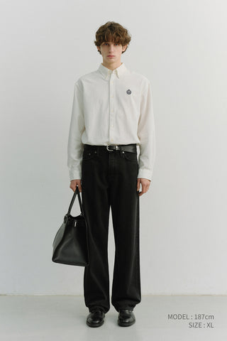 UNISEX CLASSIC BOYFRIEND SHIRT OFF WHITE