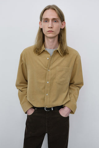 UNISEX CORDUROY SHIRT BEIGE