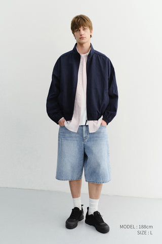 CLASSIC BAGGY DENIM SHORTS LIGHT BLUE