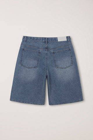 CLASSIC BAGGY DENIM SHORTS VINTAGE BLUE