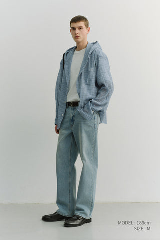 LOW RISE LOOSE JEANS LIGHT BLUE