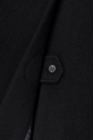 UNISEX LOOSE DOUBLE-BREASTED COAT BLACK