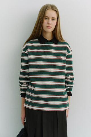 UNISEX STRIPED T-SHIRT GREEN STRIPE