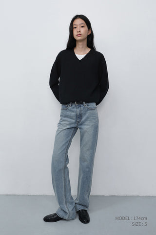 REFINED FLARED JEANS LIGHT BLUE