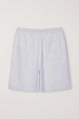 UNISEX LOGO SWEAT SHORTS LIGHT MELANGE GREY