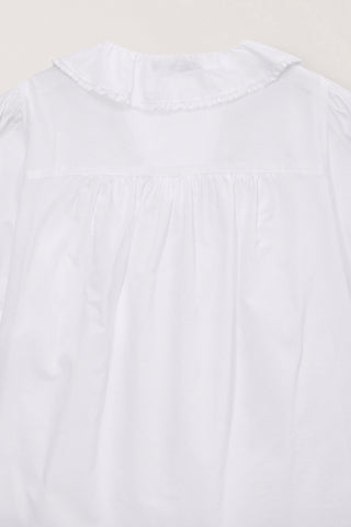 RUFFLE BLOUSE WHITE