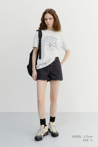 UNISEX CUPID ARCH LOGO T-SHIRT LIGHT MELANGE GREY