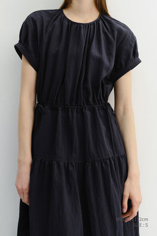HALF SLEEVE DRESS DEEP NAVY