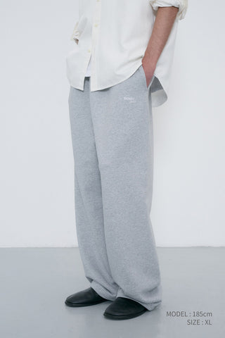 UNISEX STRAIGHT SWEATPANTS MELANGE GREY