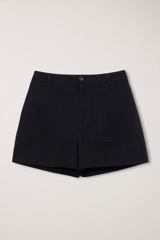 COTTON SAFARI SHORTS BLACK