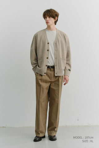 UNISEX LOOSE T-SHIRT OATMEAL MELANGE