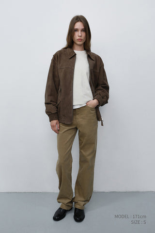 ESSENTIAL STRAIGHT CORDUROY JEANS ETOUPE