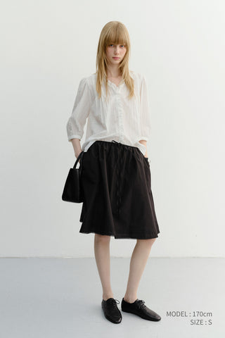 JANE FRILL BLOUSE WHITE