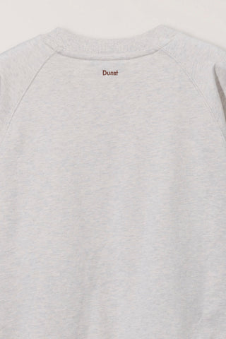 UNISEX DUNST LOGO CREASE SWEATSHIRT OATMEAL MELANGE