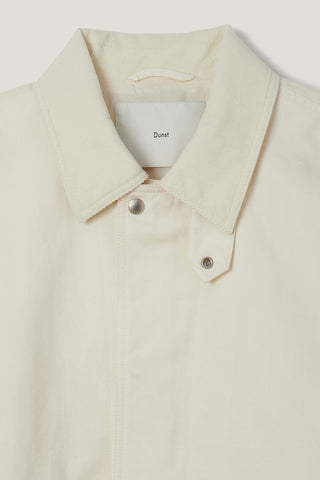 UNISEX COTTON CHORE JACKET OFF WHITE