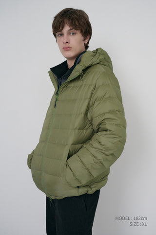UNISEX LIGHT GOOSE DOWN JACKET OLIVE
