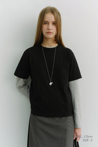 UNISEX LOOSE T-SHIRT BLACK