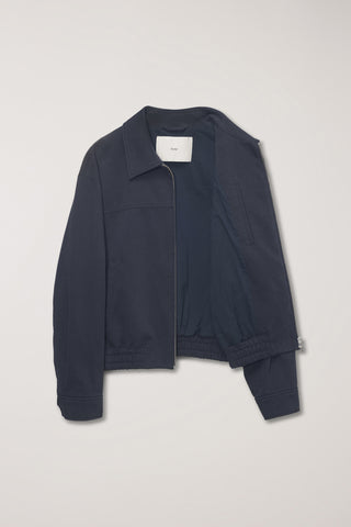 UNISEX COLLARED BLOUSON JACKET NAVY