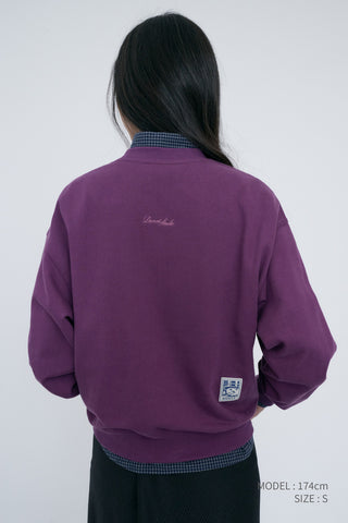 UNISEX PIXEL SWEATSHIRT PURPLE