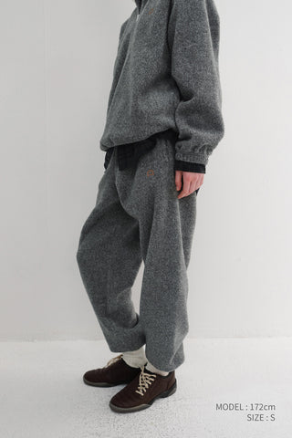 UNISEX BOUCLE JOGGER PANTS MELANGE GREY