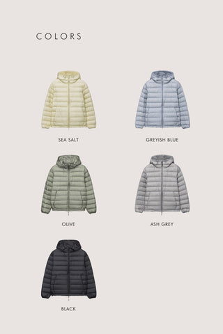 UNISEX LIGHT GOOSE DOWN JACKET OLIVE