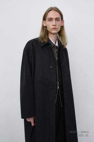 UNISEX REFINED MAC COAT BLACK