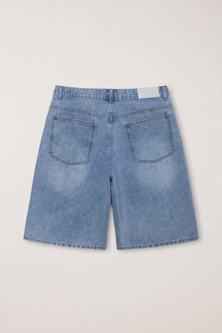 CLASSIC BAGGY DENIM SHORTS LIGHT BLUE