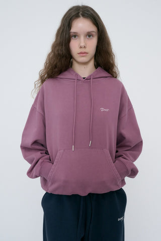 UNISEX GARMENT DYED HOODIE PURPLE