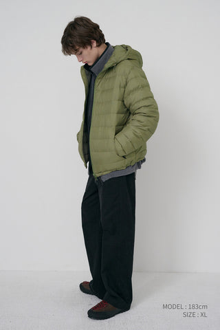 UNISEX LIGHT GOOSE DOWN JACKET OLIVE