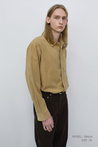 UNISEX CORDUROY SHIRT BEIGE