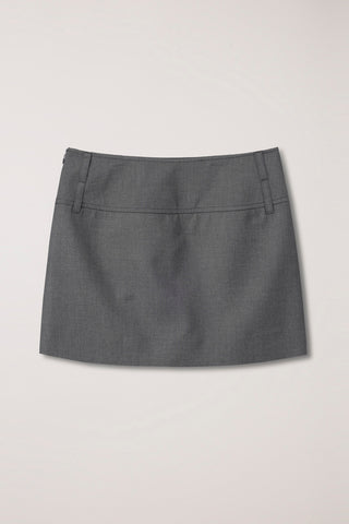 MICRO MINI SKIRT GREY
