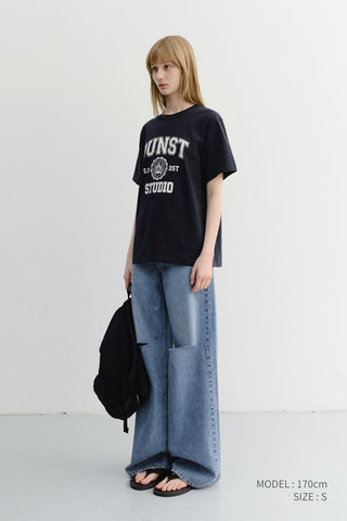UNISEX CLASSIC LOGO T-SHIRT FRENCH NAVY