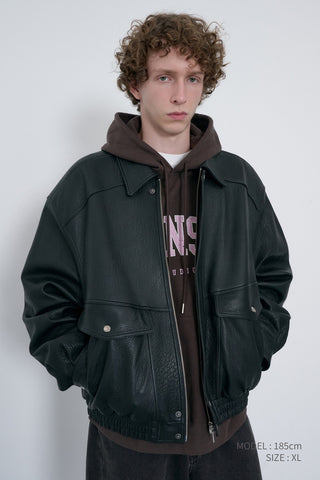 UNISEX ARCH LOGO HOODIE BROWN