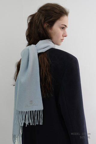 UNISEX 2-WAY 3 BUTTON CASHMERE COAT NAVY