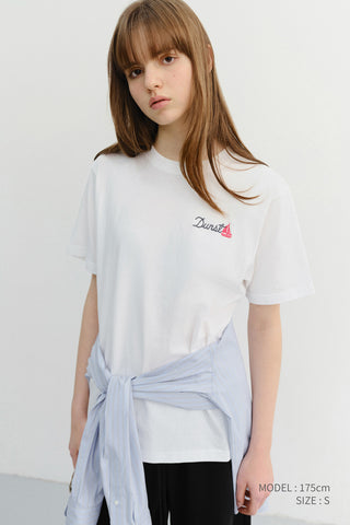 UNISEX MARINE LOGO T-SHIRT OFF WHITE