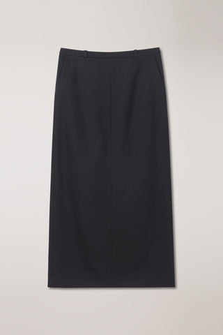 H-LINE MAXI SKIRT BLACK