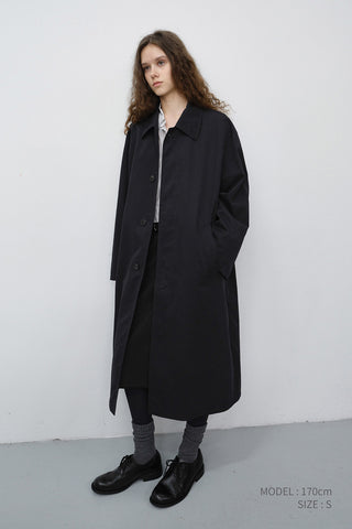 UNISEX REFINED MAC COAT BLACK