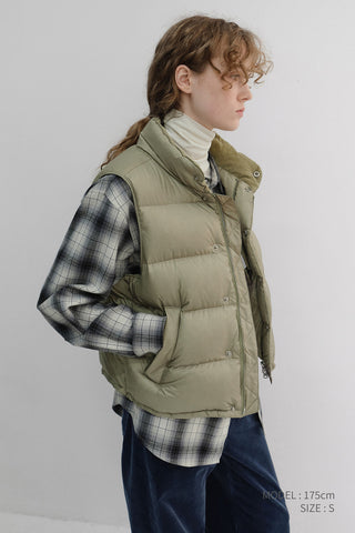 UNISEX GOOSE DOWN VEST SAGE GREEN