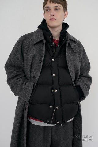 UNISEX GOOSE DOWN VEST BLACK