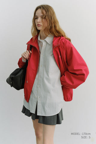 UNISEX OVERSIZED STRIPED SHIRT BEIGE STRIPE